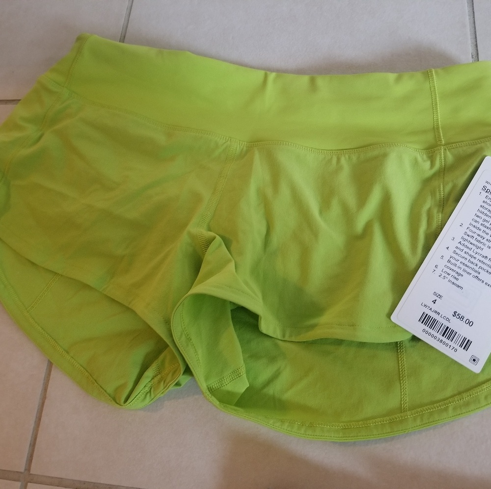Size 4 Lululemon speed shorts